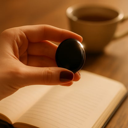 Pierre Apaisante en Obsidienne – Ancrage & protection sensorielle