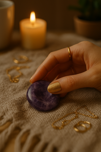 Pierre apaisante en améthyste – Sérénité & apaisement émotionnel