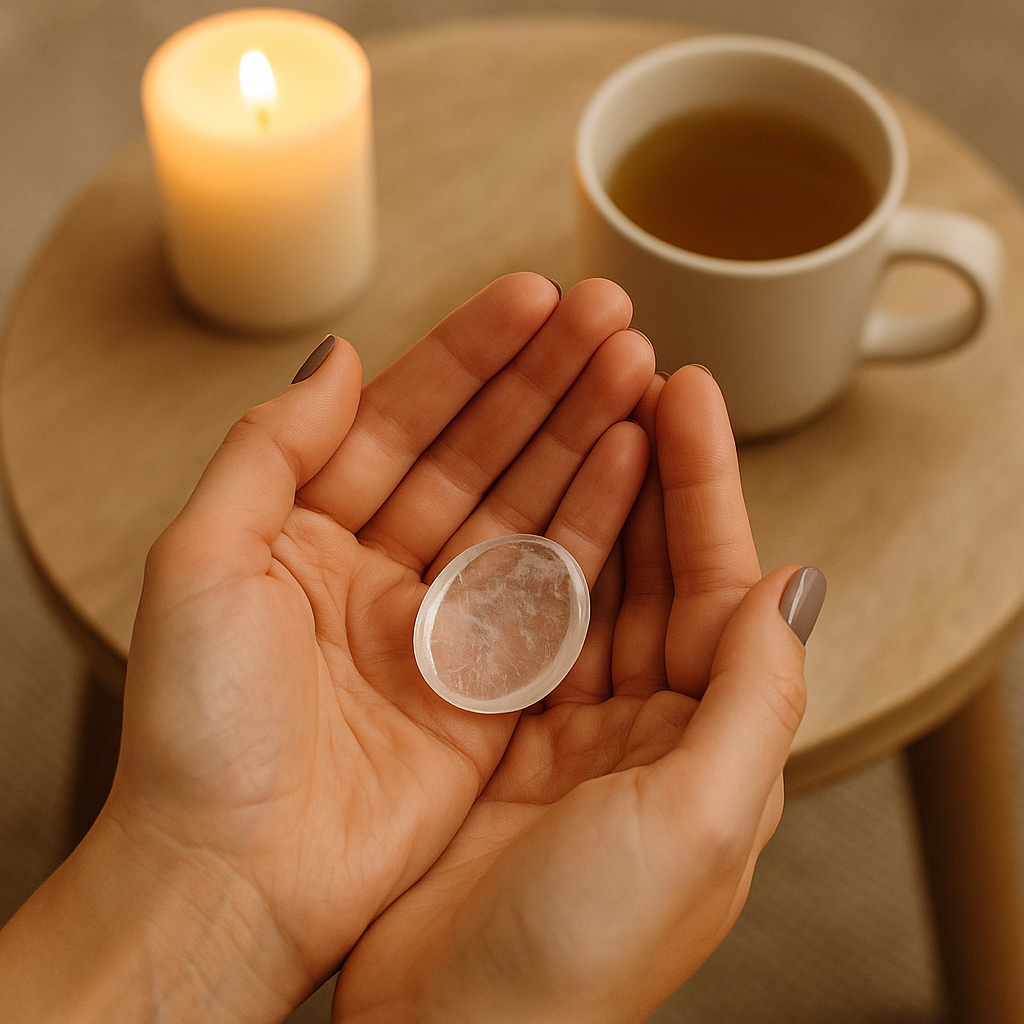 Pierre apaisante en quartz transparent – Clarté & recentrage sensoriel