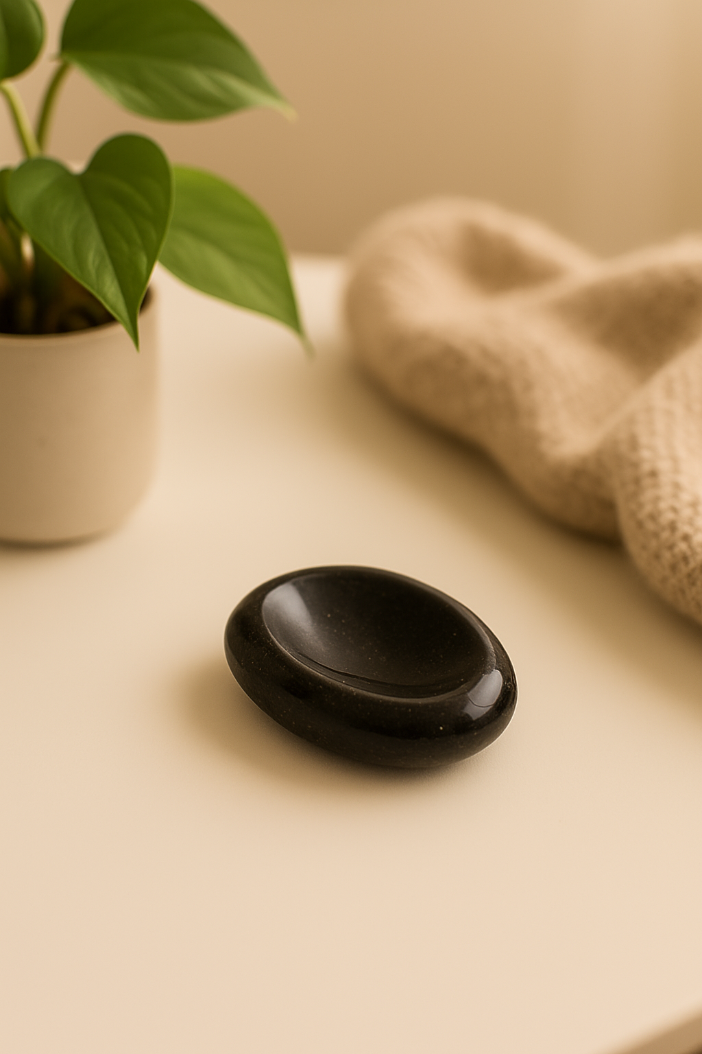 Pierre Apaisante en Obsidienne – Ancrage & protection sensorielle