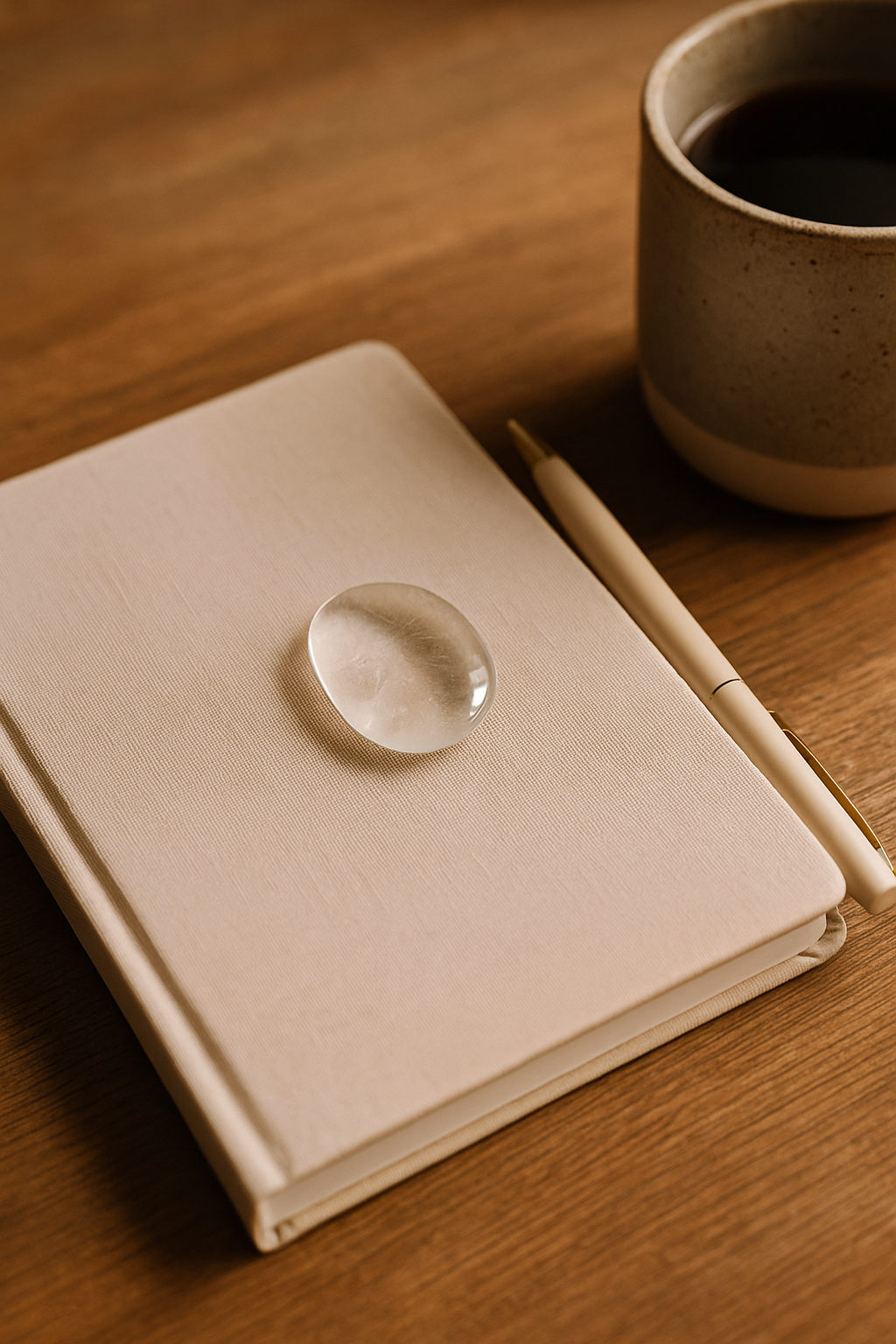 Pierre apaisante en quartz transparent – Clarté & recentrage sensoriel