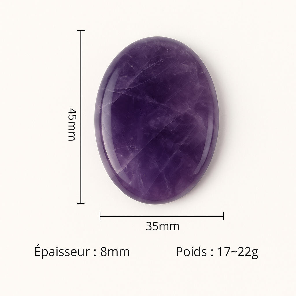 Pierre apaisante en améthyste – Sérénité & apaisement émotionnel