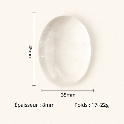 Pierre apaisante en quartz transparent – Clarté & recentrage sensoriel